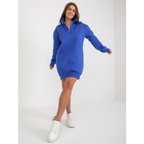 Fashion Hunters Cobalt Blue Basic Tracksuit Minidress Slike