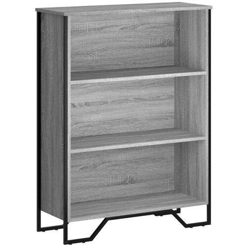 Maison Chic Knjižna omara - Knjižni regal siva sonoma 80x31x106 cm inženirski les, (21724866) Slike