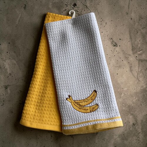 Viktorija Leskovac Set kuhinjskih krpa 40x60cm Wafle - Banana Cene