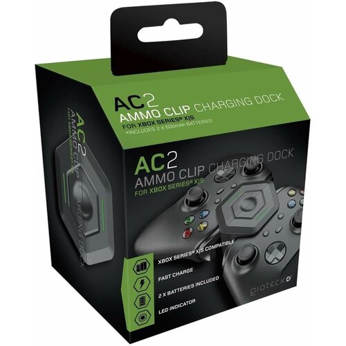 Gioteck AC-2 Ammo Clip polnilna postaja z 2600mAh baterijami za Xbox Series X & S Cene