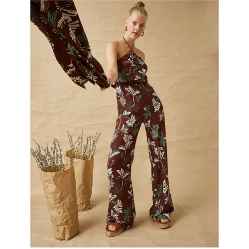  Halterneck Jumpsuit with Ring Detail