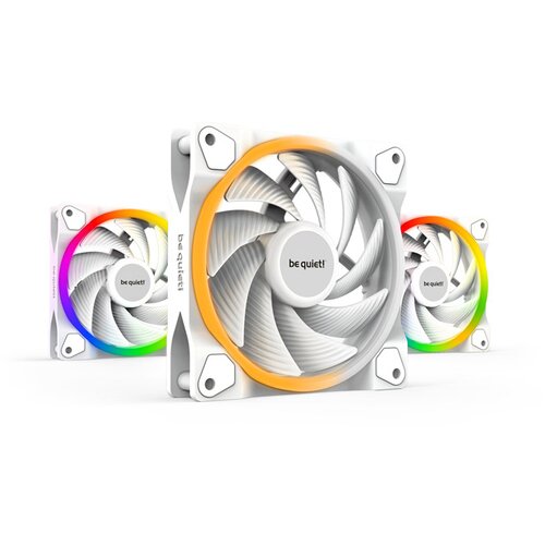 Be Quiet! LIGHT WINGS White High-Speed (BL100) triple pack RGB 120mm 4-pin PWM beli ventilator, (21061294) Cene