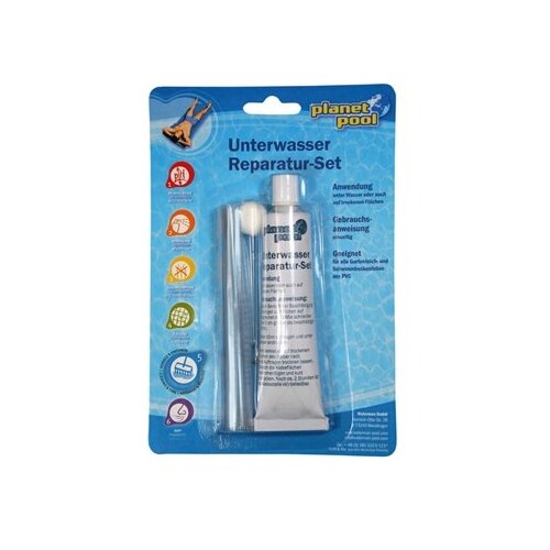 PLANET POOL komplet za popravilo bazenske folije planet pool v 12 (2 x krpica, lepilo) Slike