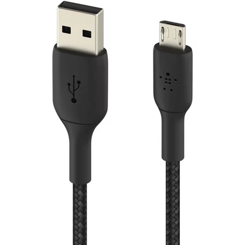 Belkin Kabel USB na mikro USB, pleten iz najlona, serija BOOST?CHARGE proizvajalca 1 m - crn, (20524317)