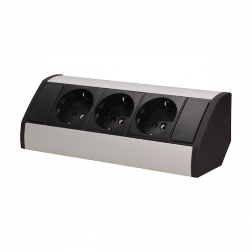 Orno Produžni kabel sa 3 x Schuko utičnice, ugradbena - OR-GM-9001/B-G(GS) Slike
