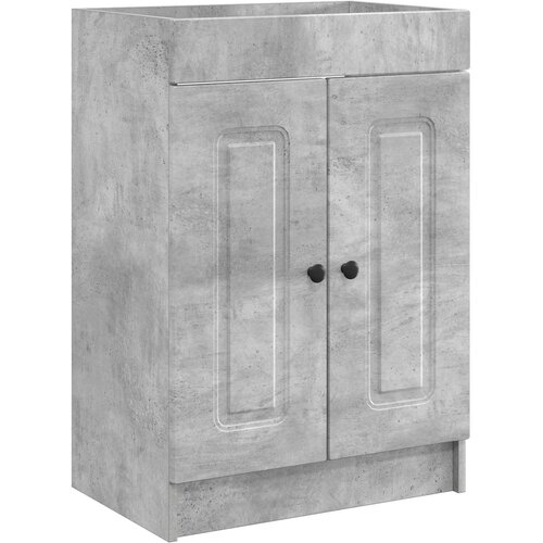 vidaXL Omarica pod umivalnikom Betonsko siva 56 x 37,5 x 81 cm, (5000245036) Cene
