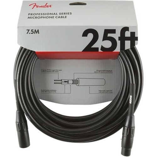 Fender kabel Professional Series Microphone Cable 25' Black - 0990820015 Cijene