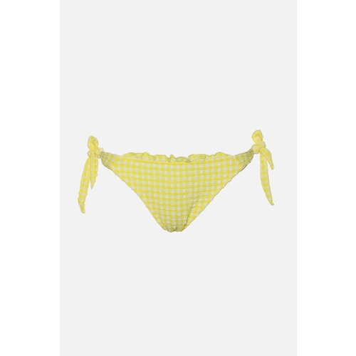 Trendyol Yellow Textured Bikini Bottoms Slike
