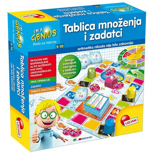 Evro Giunti I'm geniues- tablica mnozenja i zadaci, &Scaron;arena Cijene