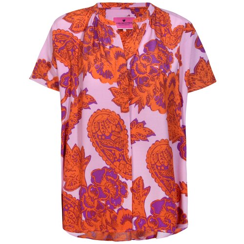 LIEBLINGSST&amp;Uuml;CK Bluza &amp;#039;Rosmunda&amp;#039; lila / pastelno lila / oranžno rdeča Slike