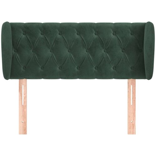 VidaXL uzglavlje s u&amp;scaron;ima tamnozeleno 93x23x78/88 cm bar&amp;scaron;unasto Slike