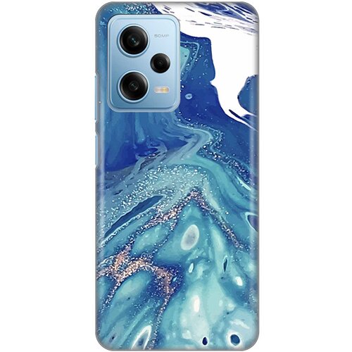 Silikonska maska za Xiaomi Redmi Note 12 Pro 5G (EU) Blue Marble Print plava Slike