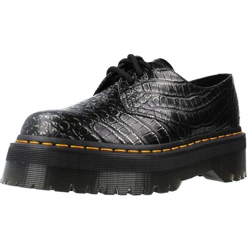 Dr. Martens Čevlji Derby 1461 QUAD CROC GUNMETAL Črna Slike