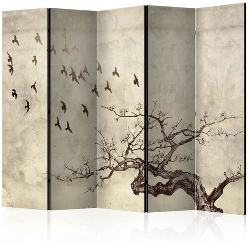  Paravan u 5 dijelova - Flock of birds II [Room Dividers] 225x172 Slike
