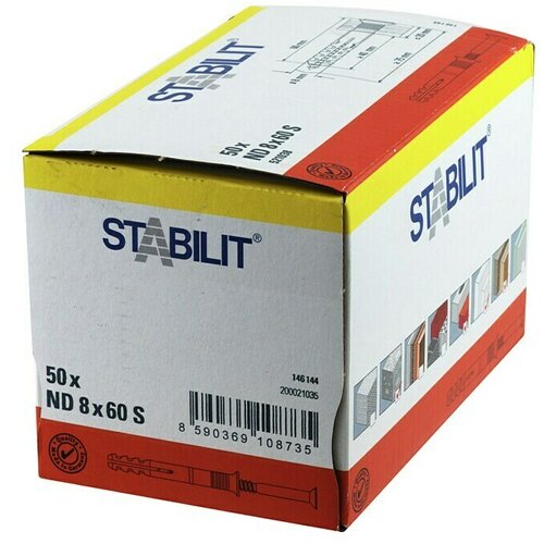 STABILIT Udarna tipla (Promjer tiple: 8 mm, Duljina tiple: 60 mm, 50 Kom.) Slike
