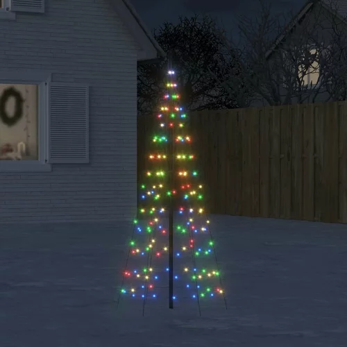  Svjetlo za božićno drvce na stijegu 200 LED šarene 180 cm