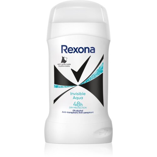 Rexona Invisible Aqua trdi antiperspirant proti belim madežem 50 ml Cene