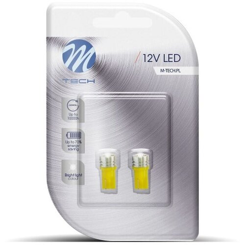 Mtech LED sijalica W5W W2.1x9.5d, 12 V, 1 W, 1 x HP, 2 komada Slike