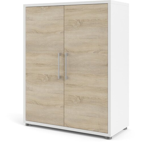 Tvilum Bijela/u prirodnoj boji modularna biblioteka u dekoru hrasta 89x113 cm Prima – Cijene