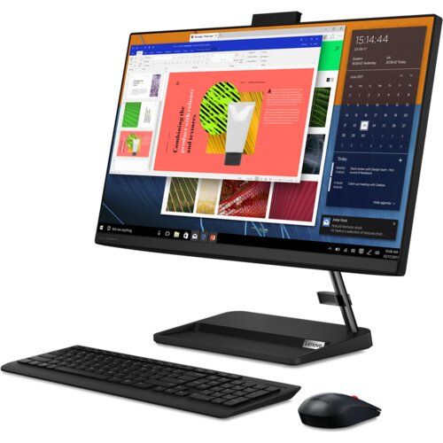Lenovo ideacentre aio 3 24ITL6 all-in-one (black) pentium gold 7505 2.0-3.5GHz/4MB, 8GB DDR4, 256GB-SSD-NVMe, 23.8" fhd (1920x1080) ips, uhd graphics, webcam HD720p, gigalan, wifi ax, BT5.0, hdmi, dolbyspk, usb uk keyboard+mouse, dos Cene