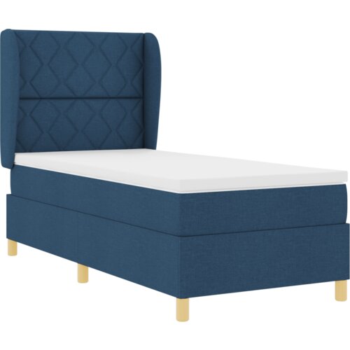 Box Spring Krevet s Madracem u Plavoj - 100x200 cm Slike