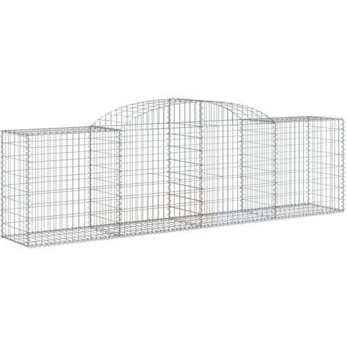  Lučne gabionske ko&amp;scaron;are 6 kom 300x50x80/100 cm pocinčano željezo Slike