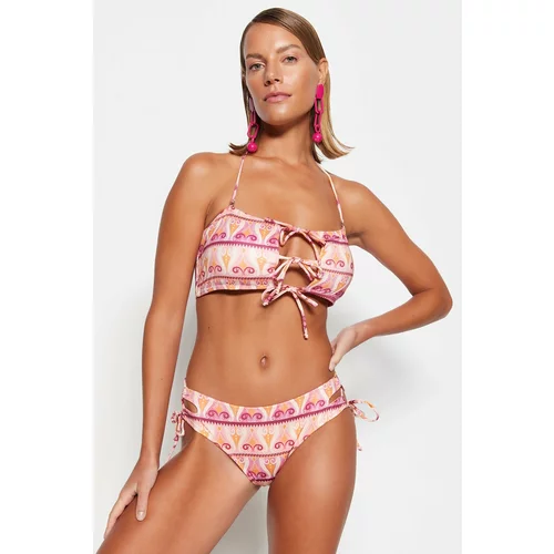 Trendyol Bikini Bottom - Multi-color - Ethnic pattern