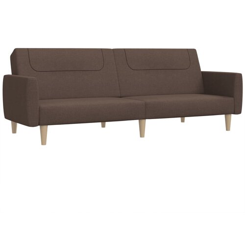 vidaXL Kavč dvosed z ležiščem taupe blago, (21038206) Cene