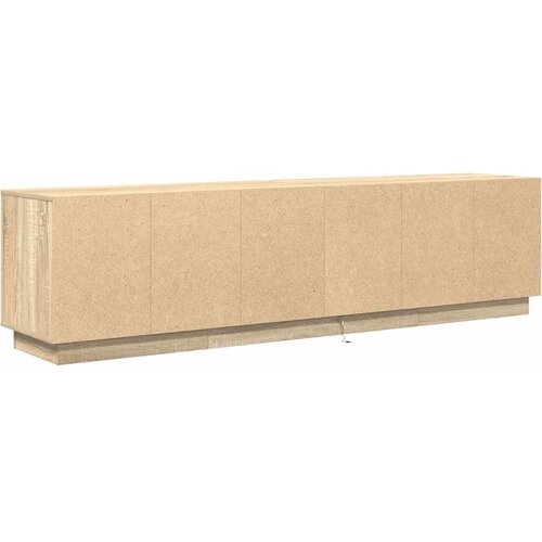  ormarić s LED svjetlima boja hrasta sonome 193,5x41x50 cm Slike