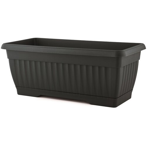 X plastična žardinjera (Vanjska dimenzija (D &amp;Scaron; V): 62 20 17 cm, Plastika, Antracit) Slike