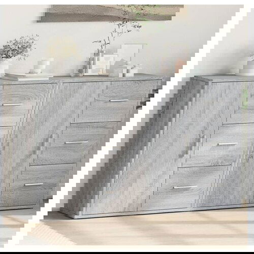 VidaXL Komoda 2 kosa siva sonoma 60x31x70 cm inženirski les Slike