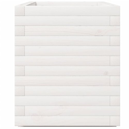  Vrtna sadilica bijela 90x40x49,5 cm od masivne borovine Slike