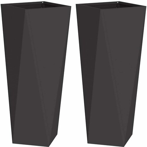  Sadilica 2 pcs Crna 30 x 30 x 75 cm Čelik Slike
