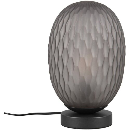  Mat črna namizna svetilka s steklenim senčilom (vi&scaron;ina 28,5 cm) Facette &ndash; Cene