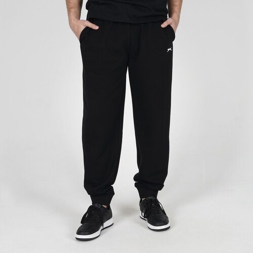 Slazenger Mu&amp;scaron;ki donji deo trenerke Kendal Cuffed Pants M, Crni Slike