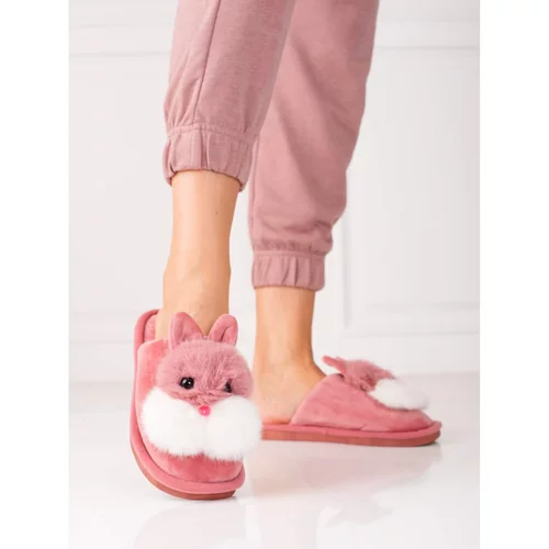 SHELOVET Slip-on women's slippers with bunny
