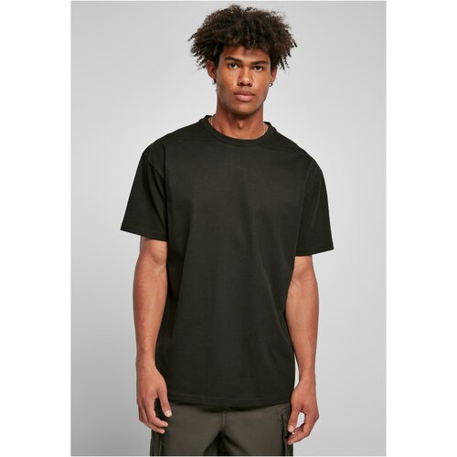 Urban Classics Plus Size Recycled T-shirt with curved shoulder black Cene