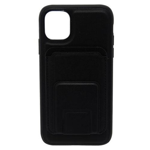  Maska za telefon LEATHER MAGSAFE WALLET za Iphone 11, Crna Cene
