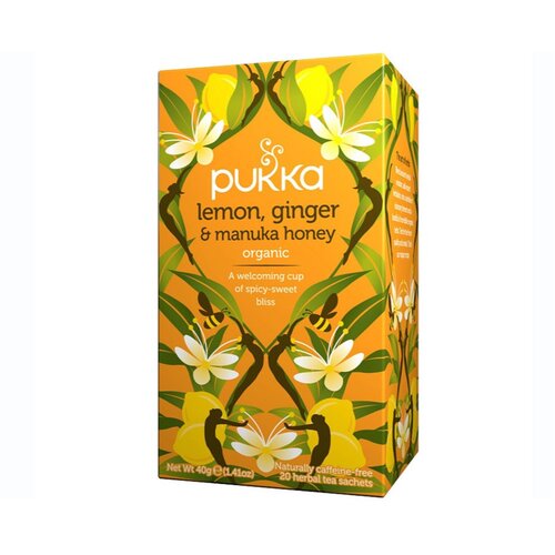 Pukka Čaj Limona, ingver in manuka med (20 čajnih vrečk) Cene