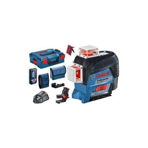 Bosch KRI&amp;Aring;&amp;frac12;NI LASERSKI NIVELIR GLL 3-80 C+LR7 L-BOXX Slike