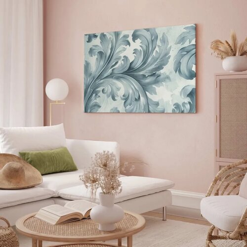  Slika - Stone Baroque Ornaments in Light Shades of Gray-Blue 30x20 Premium Print Slike