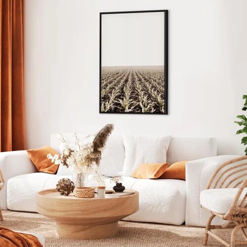  Slika - Corn Field (1 Part) Vertical 80x120 U crnom drvenom okviru Slike