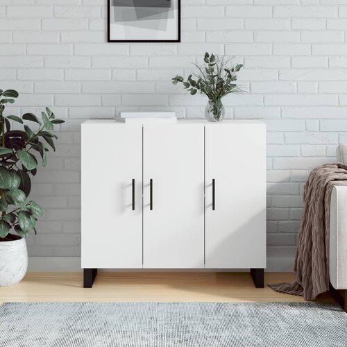 VidaXL Komoda bijela 90x34x80 cm od konstruiranog drva Slike