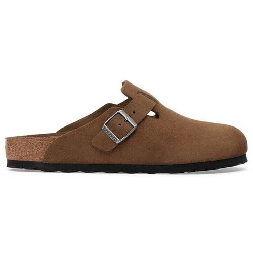 Birkenstock Sneakers Boston Soft Footbed Suede Leather Dark Tea Tonal Fb EUR 41 Slike