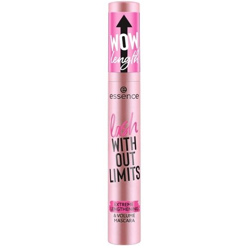 Essence Lash Without Limits Extreme Lengthening & Volume Mascara maskara za podaljšanje in volumen trepalnic 13 ml Odtenek 01 ultra black Cene