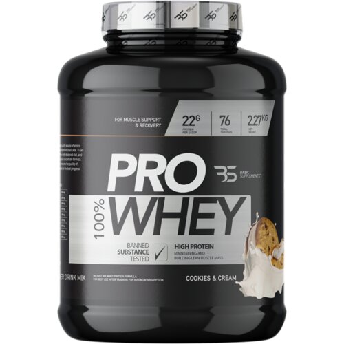 Basic Supplements pro whey protein &amp;ndash; visokokvalitetan izvor proteina - banana split 908g Slike