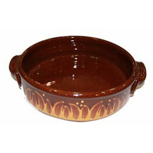 Etno Keramika tava 32cm okrugla vatra etno keramika Slike