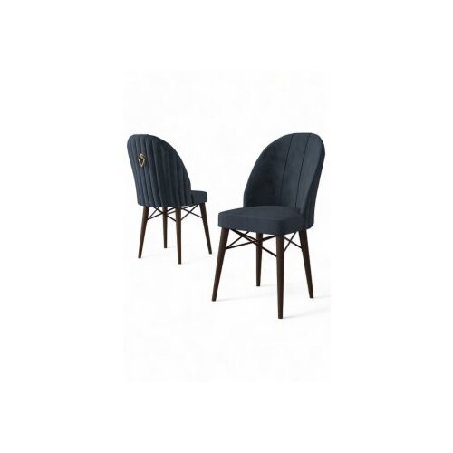 Hanah home Ritim set stolica, 44x96x42 cm, 6 dijelova, antracit-smeđa Slike