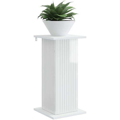  Stalak za biljke Bijela visokog sjaja 30,5 x 30 x 60,5 cm Slike