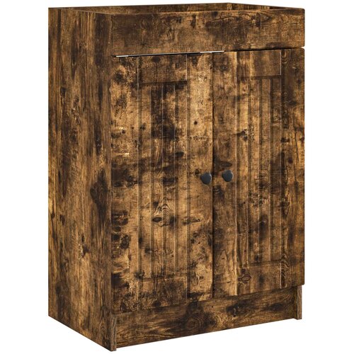 vidaXL Omarica pod umivalnikom Dimljen hrast 78,5 x 37,5 x 81 cm, (5000245219) Cene